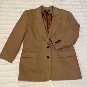 Gorgeous Ralph Lauren Wool and Camel Hair Coat Size 14
